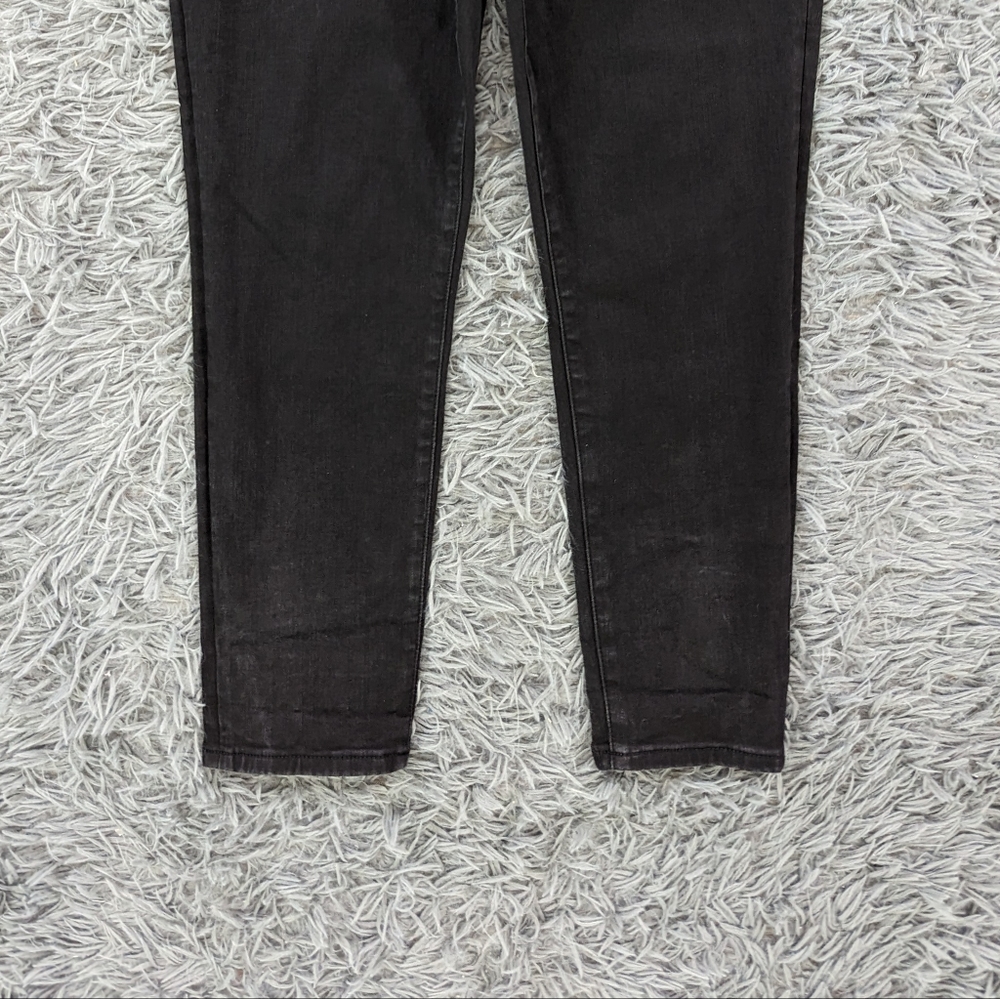 Abercrombie & Fitch Jeans Women's 14 Short Black Super Skinny High Rise Stretch - Picture 3 of 9